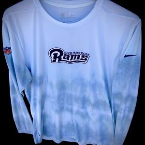 Tie dyed long sleeve Rams shirt